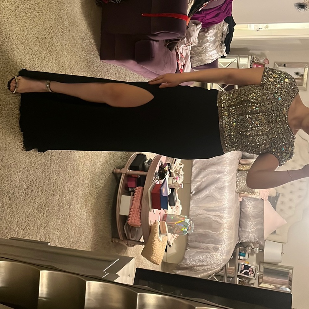 bejeweled evening gown